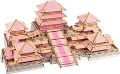 Woodcraft Dřevěné 3D puzzle Epang palace růžové