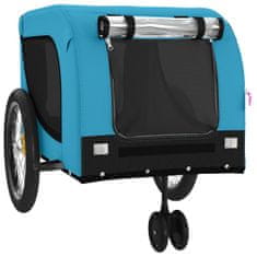 Petromila Vozík za kolo pro psa modrý a černý oxfordská tkanina a železo
