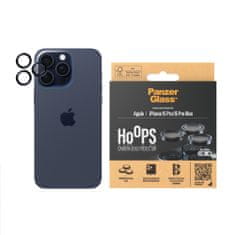 PanzerGlass PanzerGlass Hoops ochrana fotoaparátu na iPhone 15 Pro / 15 Pro Max, černá Modrá