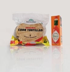 LaProve Tortilla Pravé mexické tortilly s Nixtamalem, veganské, non-GMO 500G & TABASCO Red 57 ml