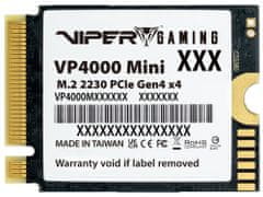 Patriot VIPER VP4000 Mini 2TB SSD / Interní / M.2 PCIe Gen4 x4 NVMe / 2230 /