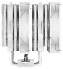 DEEPCOOL chladič AG620 WH ARGB / 2x 120mm fan / 6x heatpipes / PWM / pro Intel i AMD / bílý