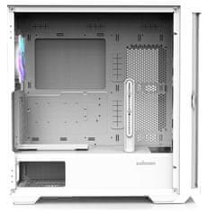 Zalman skříň Z10 Duo / ATX / 4x120 mm ARGB fan / 2xUSB 3.0 / USB-C / tvrzené sklo / bílá