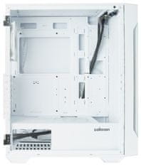 Zalman skříň I3 Neo / middle tower / ATX / 4x120 ARGB fan / 2xUSB 3.0 / 1xUSB 2.0 / skl. přední panel i bočnice / bílá