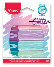 Maped Zvýrazňovače Classic Glitter 4ks