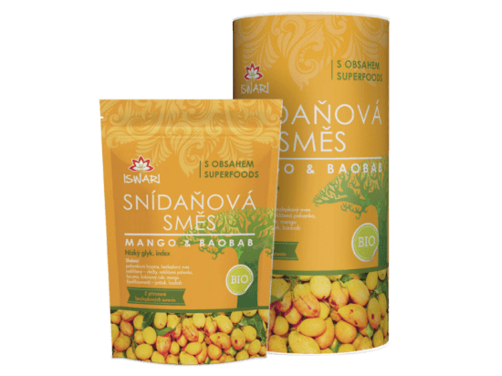 Iswari Snídaňová směs mango-baobab BIO 1 x 1 kg