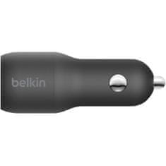 Belkin BoostCharge Duální USB + USB-C nabíječka do auta 37W