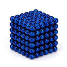 KN Magnetická stavebnice z 216 kuliček - modrá