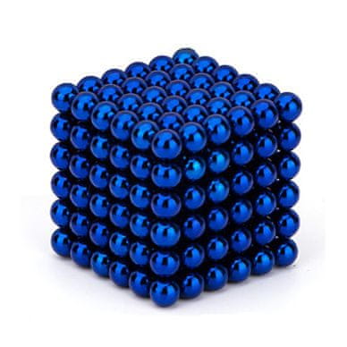 KN Magnetická stavebnice z 216 kuliček - modrá