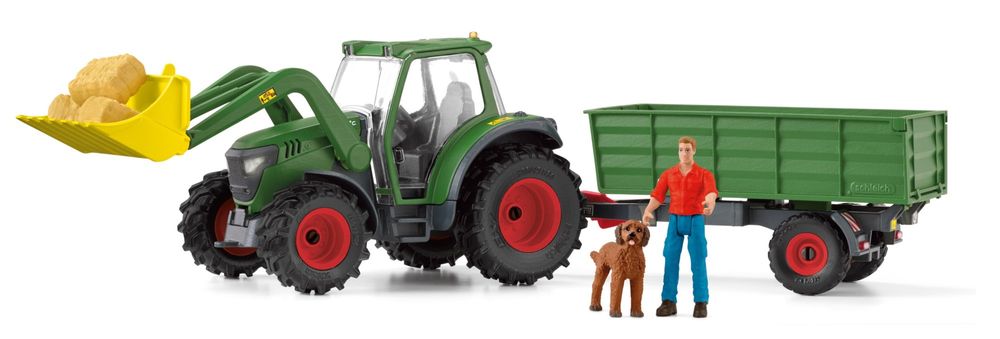 Levně Schleich 42608 Traktor s přívěsem