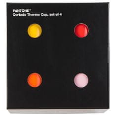 Pantone Hrnek Cortado set - oranžová, červená, žlutá, růžová