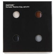 Pantone Hrnek Cortado set - světle, tmavě šedá, hnědá, černá