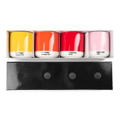 Pantone Latte termo hrnek set 4ks - Yellow, Red, Orange, Light Pink
