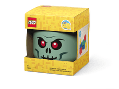 LEGO Storage úložná hlava (velikost L) - zelený kostlivec