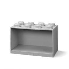 LEGO Storage Brick 8 závěsná police - šedá