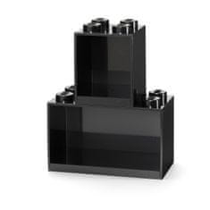 LEGO Storage Brick závěsné police, set 2 ks - černá
