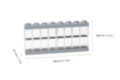 LEGO Storage sběratelská skříňka na 16 minifigurek - šedá