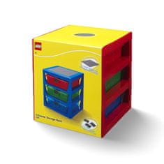 LEGO Storage organizér se třemi zásuvkami - červená