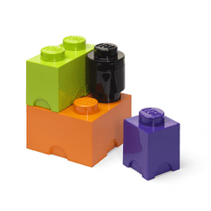 úložné boxy Multi-Pack 4 ks - fialová, černá, oranžová, zelená