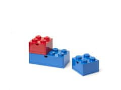 LEGO Storage stolní boxy se zásuvkou Multi-Pack 3 ks - červená, modrá