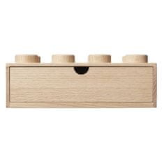 dřevěný stolní box 8 se zásuvkou (dub - ošetřený mýdlem)