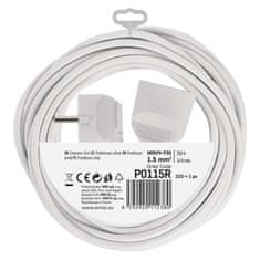 Emos Prodlužovací kabel – spojka, 5m, bílý