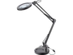 HADEX Lampa stolní s lupou, USB napájení, 5x zvětšení EXTOL, 43160