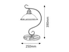 Rabalux  ELISETT stolní lampička max. 1x60W | E27 | IP20 - bronz