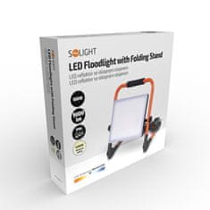 Solight  LED přenosný reflektor 100W/230V/4000K/9000Lm/IP65, sklopný stojan