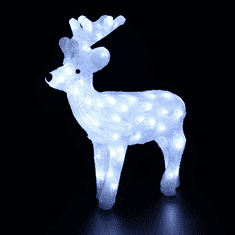 ACA Lightning  LED vánoční sob, 49 cm, venkovní i vnitřní, studená bílá