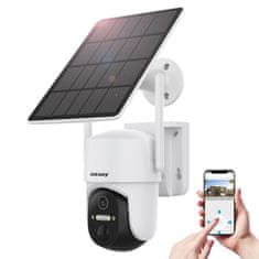 Choetech chytrá WiFi kamera s aplikací pro Android / iOS, + solární panel 5W + vestavěné baterie 4x 18650mAh, (ASC005)