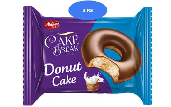 Aldiva Cake Break donut mléčná čokoláda 40g (4 ks)