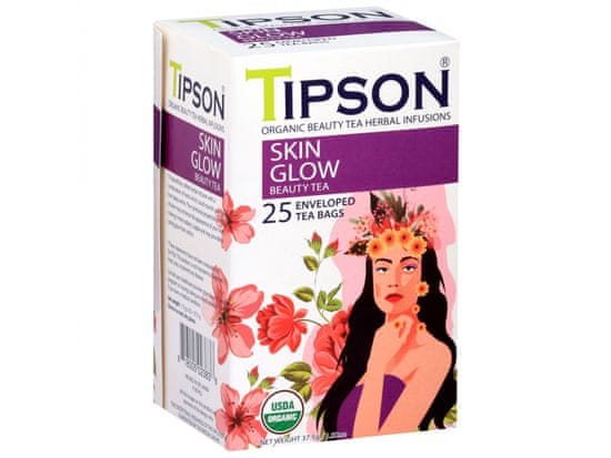 Tipson Tipson Organic Beauty SKIN GLOW zelený čaj v sáčcích 25 x 1,5 g