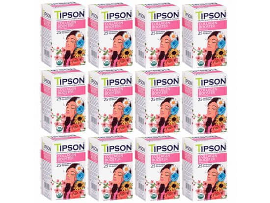 Tipson Tipson Organic Beauty COLLAGEN BOOSTER zelený čaj v sáčcích 25 x 1,5 g