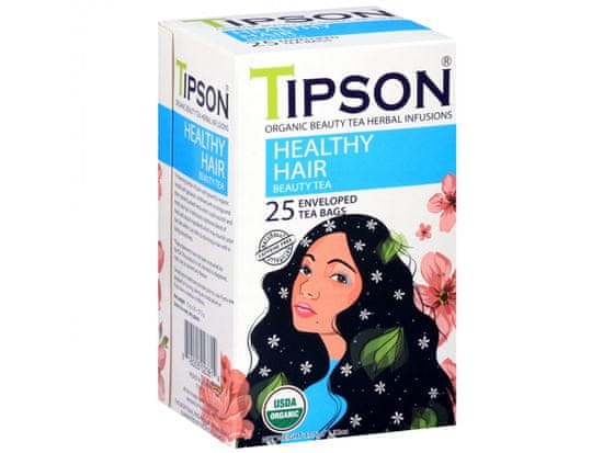 Tipson Tipson Organic Beauty HEALTHY HAIR čaj v sáčcích 25 x 1,5 g