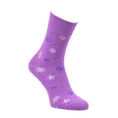 Zdravé Ponožky Zdravé ponožky bambusové vzorované barevné ponožky s jemným svěrem 6105124 4pack, 35-38
