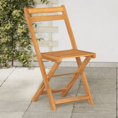 Petromila Skládací bistro židle 6 ks masivní akáciové dřevo