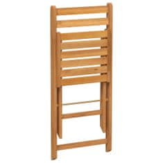 Petromila Skládací bistro židle 8 ks masivní akáciové dřevo