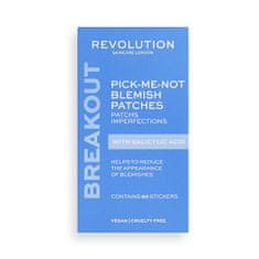 Revolution Skincare Čisticí pleťové náplasti Pick-Me-Not Blemish Patches (Contains Stickers) 60 ks