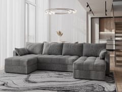Nejlevnější nábytek Rohová sedačka ALISTAIR U, světle šedá SAW21