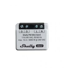 Shelly Shelly PM Mini Gen3 - modul pro měření spotřeby do 16A (WiFi, Bluetooth)