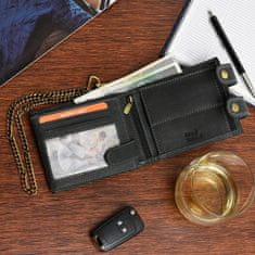 Always Wild Z48 Pánská kožená peněženka RFiD černá