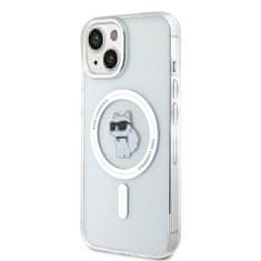 Karl Lagerfeld hard silikonové pouzdro iPhone 15 6.1" transparent IML Choupette MagSafe