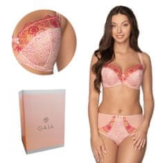 Gaia Podprsenka GAIA Semi-Soft Desiree 1195 polovyztužená růžová květinová 75D