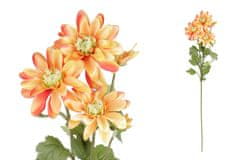 Autronic Kopretina - umělá květina, barva oranžová. KT7200, sada 6 ks