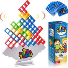 Shopdbest Přenosná Hra Tetris pro Různé Příležitosti: Pikniky, Párty, Kempování a Další, pro Děti i Dospělé, 23×8×8 cm, 150 g
