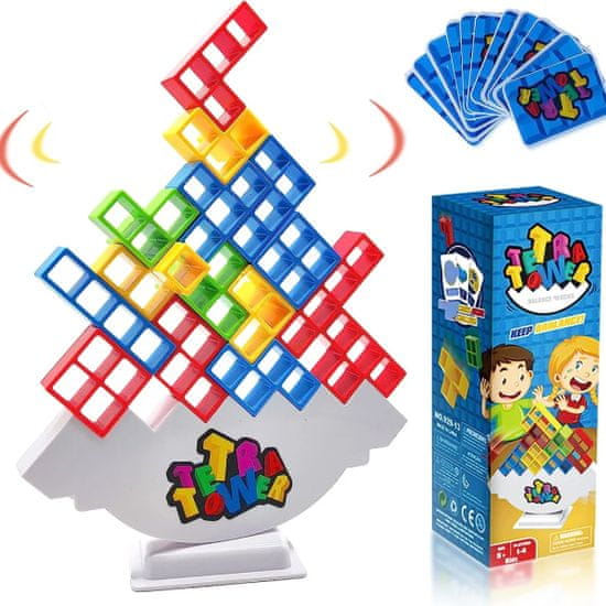 Sofistar Týmová věžová hra pro děti a dospělé, 32 bloků