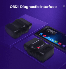Junsun OBD2 konektor diagnostik ELM327 Bluetooth 4.0 OBD2 V3 Adapter Diagnostický nástroj do auta Scan Tool pro Android a iOS telefony s Bluetooth, OBD 2 diagnostika