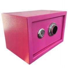 Inny Sejf domowy szyfrowy mechaniczny skrytka kasetka różowy stylowy design