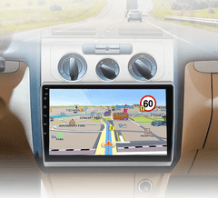 Ossuret Android Autorádio Volkswagen Touran 1 2003-2010 s GPS navigací, WIFI, USB, Bluetooth - Handsfree, 2din rádio Volkswagen Touran 1 2003-2010